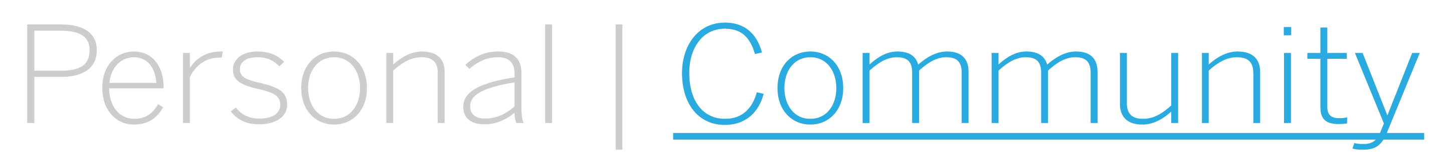 Personal | Community